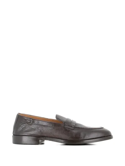Alexander Hotto Penny-slot Loafers In Brown