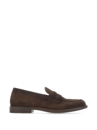 Alexander Hotto Penny-slot Leather Loafers In Multi