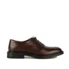 ALEXANDER HOTTO ALEXANDER HOTTO SMOOTH LEATHER LACE-UP TOBACCO