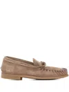 Alexander Hotto Suede Boat Shoes In Neutrals