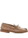 Alexander Hotto Suede Moccasin Loafers In Neutrals