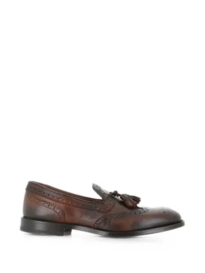 Alexander Hotto Tassel Brogue Loafers In Brown