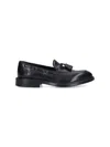 Alexander Hotto Tassel Loafers In Black Brushed Leather