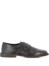 Alexander Hotto Textured Leather Derby Shoes In Brown