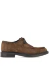 Alexander Hotto Tony Extra Telato 3691 Hand-stitched Derby Shoes In Brown