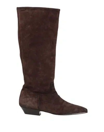 Alexander Hotto Woman Boot Brown Size 8 Leather