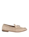 Alexander Hotto Woman Loafers Beige Size 8 Leather