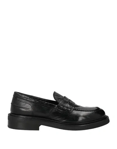 Alexander Hotto Woman Loafers Black Size 10 Leather