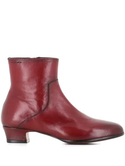 ALEXANDER HOTTO ZIP LEATHER BOOTS