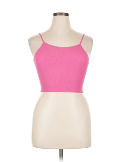 Pre-owned Alexander Jane Tank Top Pink Halter Neckline Tops