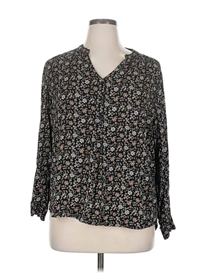 Pre-owned Alexander Jordan 3/4 Sleeve Blouse In Black