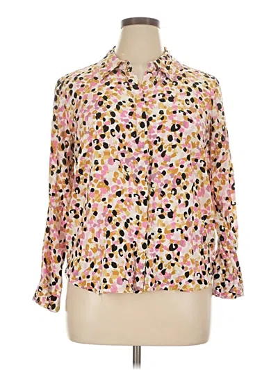 Pre-owned Alexander Jordan 3/4 Sleeve Blouse In Pink