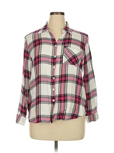 Pre-owned Alexander Jordan 3/4 Sleeve Button Down Shirt In Pink
