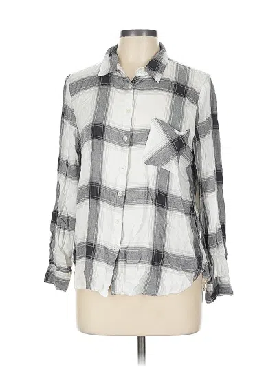 Pre-owned Alexander Jordan 3/4 Sleeve Button Down Shirt In Silver