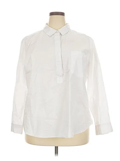 Pre-owned Alexander Jordan 3/4 Sleeve Button Down Shirt In White