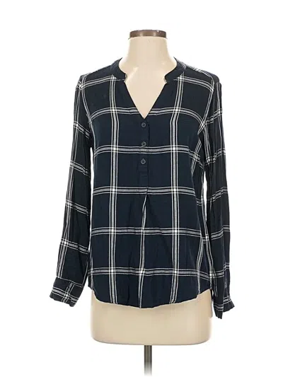 Pre-owned Alexander Jordan Long Sleeve Blouse In Blue