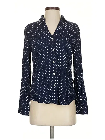 Pre-owned Alexander Jordan Long Sleeve Blouse In Blue
