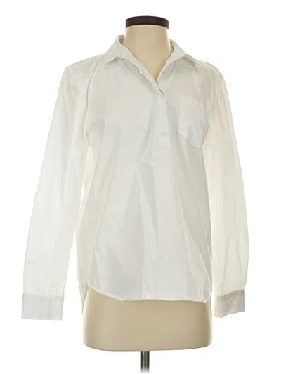 Pre-owned Alexander Jordan Long Sleeve Blouse In Ivory
