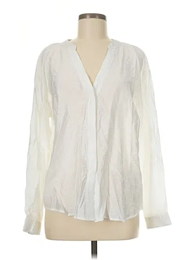 Pre-owned Alexander Jordan Long Sleeve Blouse In Ivory