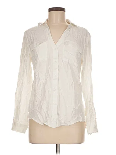 Pre-owned Alexander Jordan Long Sleeve Blouse In Ivory