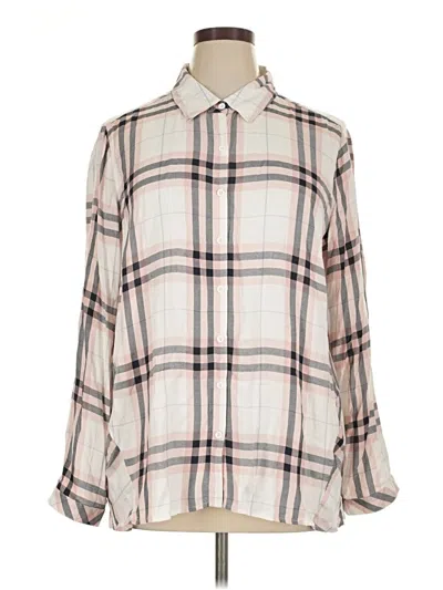 Pre-owned Alexander Jordan Long Sleeve Blouse In Ivory