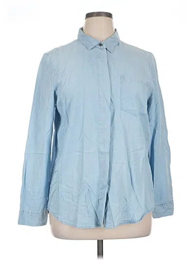 Pre-owned Alexander Jordan Long Sleeve Button Down Shirt In Blue