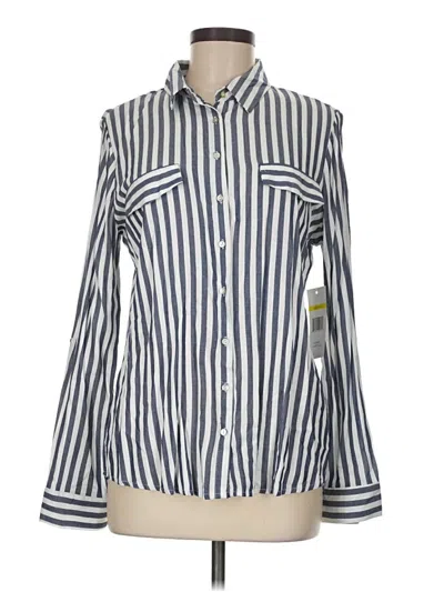 Pre-owned Alexander Jordan Long Sleeve Button Down Shirt In Blue