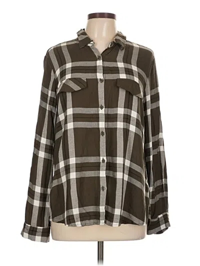 Pre-owned Alexander Jordan Long Sleeve Button Down Shirt In Brown