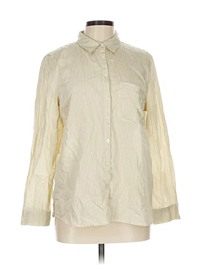 Pre-owned Alexander Jordan Long Sleeve Button Down Shirt In Ivory
