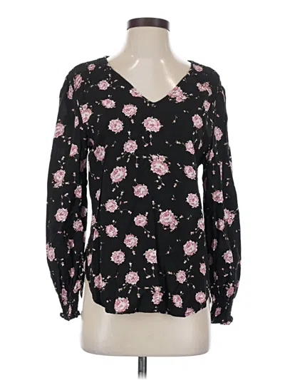 Pre-owned Alexander Jordan Long Sleeve Henley Shirt In Black