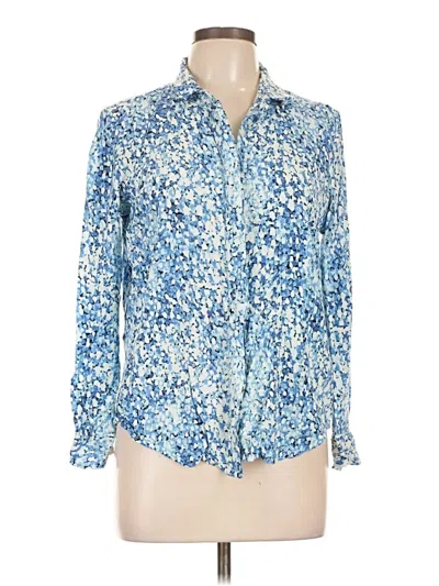 Pre-owned Alexander Jordan Long Sleeve Polo Shirt In Blue