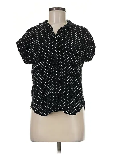 Pre-owned Alexander Jordan Short Sleeve Blouse In Black