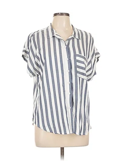 Pre-owned Alexander Jordan Short Sleeve Blouse In Blue