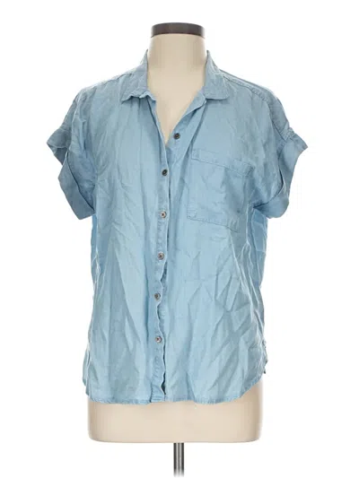 Pre-owned Alexander Jordan Short Sleeve Blouse In Blue
