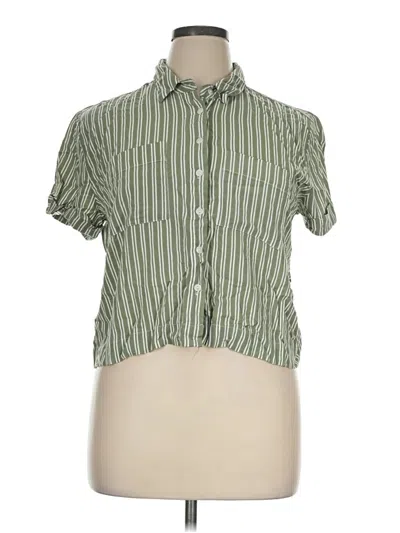Pre-owned Alexander Jordan Short Sleeve Blouse In Green