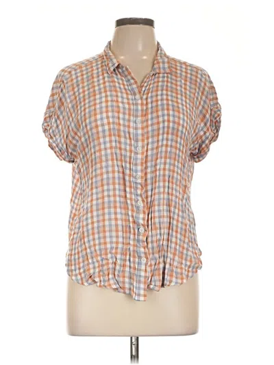 Pre-owned Alexander Jordan Short Sleeve Blouse In Orange