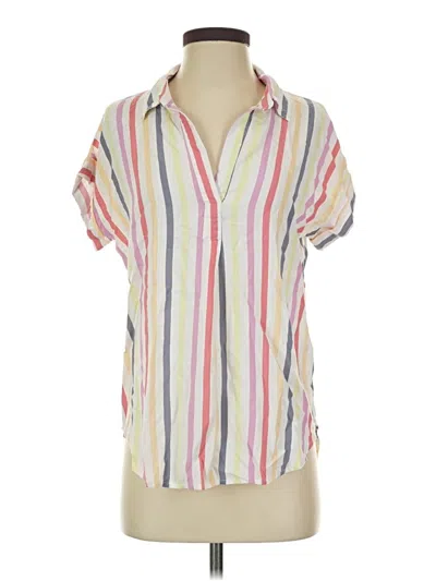 Pre-owned Alexander Jordan Short Sleeve Blouse In Pink