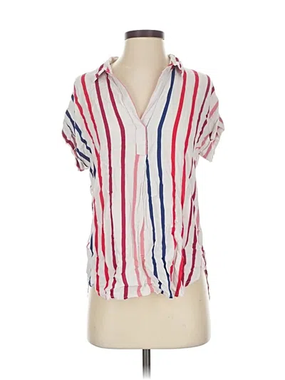 Pre-owned Alexander Jordan Short Sleeve Blouse In White