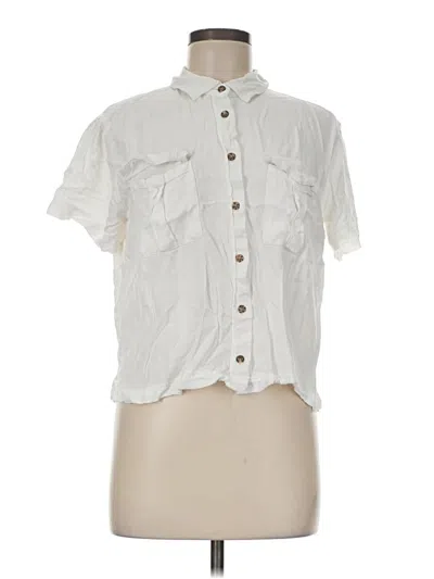 Pre-owned Alexander Jordan Short Sleeve Blouse In White