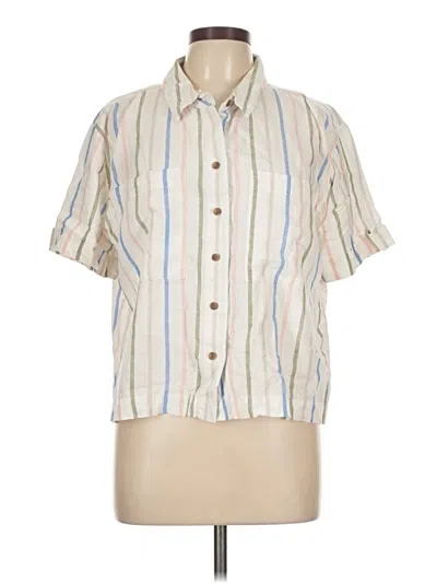 Pre-owned Alexander Jordan Short Sleeve Button Down Shirt In White