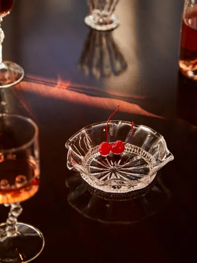 Alexander Kirkeby Hand-blown Crystal Dessert Bowl In Transparent