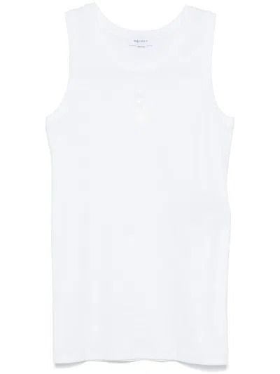 Alexander Mcqueen 100% Cotton T-shirt Essential In White