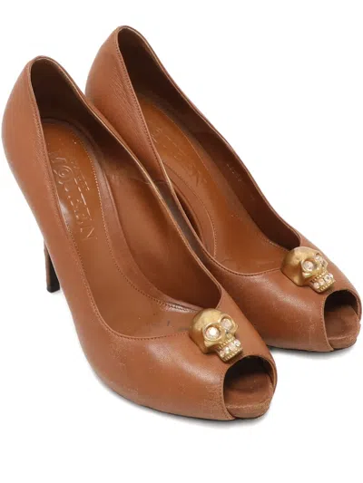 Pre-owned Alexander Mcqueen 1089897 Brown