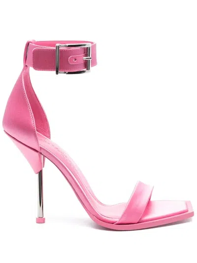 Alexander Mcqueen Woman Sandals Pink Size 10 Textile Fibers