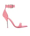 Alexander Mcqueen Women's Satin Sandals In Pink