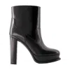 Alexander Mcqueen 120 Mm Ankle Boots In Black