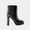 Alexander Mcqueen Elevated Platform Boots With 12 Cm Heel For Women In Black