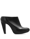 Alexander Mcqueen The Edge 120 Leather Platform Mules In Black