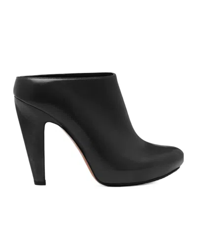 Alexander Mcqueen 120 Mmthe Edge Platform Mules In Black