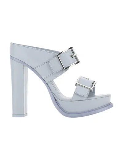 ALEXANDER MCQUEEN ALEXANDER MCQUEEN DOUBLE BUCKLED PLATFORM SANDALS